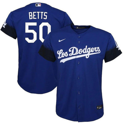 【多個顏色】美職聯棒球服洛杉磯道奇Dodgers50號Mookie Betts球衣運動服男裝