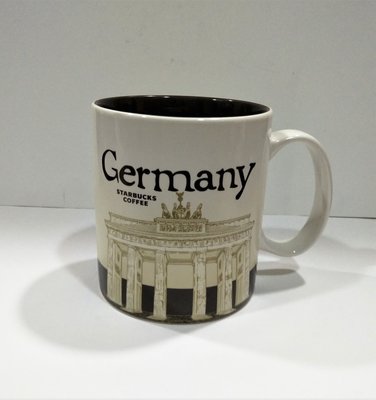 全新絕版泰國製質優厚實星巴克 Starbucks 國家杯城市杯 Germany 德國16oz 杯 #SKU 印字印標杯底