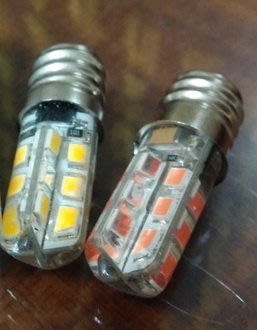 【靜福緣】高亮度『2W LED燈泡(紅光/黃光) 』E12燈頭110V燈泡神明燈燭台燈水晶吊燈冰箱燈抽油煙機燈