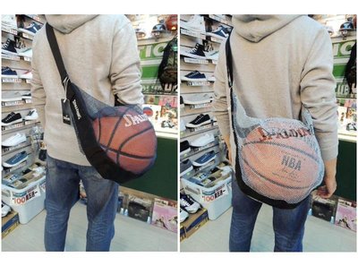 塞爾提克~現貨 斯伯丁SPALDING 籃球袋 單顆裝 網袋 可當側背包(銀黑&藍黑)送NBA球星運動手環