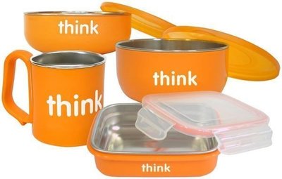 ThinkBaby BPA Free 無毒不銹鋼兒童餐具組不鏽鋼餐具組