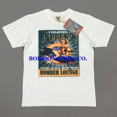 造夢師 獨家代理 BOB DONG 17夏裝新品 安德魯上校轟炸機休息室 純棉加厚 男短袖T恤
