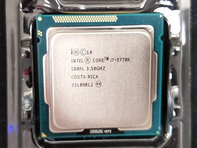 【含稅】Intel Core i7-3770K 3.5G 四核八線 77W 正式CPU  一年保 內建HD 另有盒裝