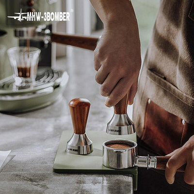 【咖啡機配件】MHW-3BOMBER轟炸機51mm粉錘 德龍咖啡機壓粉器 家用吧檯實木粉錘