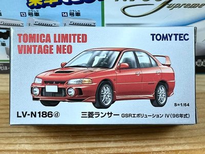 TOMYTEC LV-N186d 三菱 LANCER EVOLUTION IV (紅)