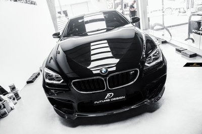【政銓企業有限公司】BMW F06 F12 F13 M6專用 V牌 高品質 雙面卡夢  前下巴 現貨 免費安裝 非包覆件