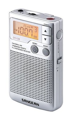 (TOP 3C家電館)SANGEAN DT-125 山進專業收音機(DT125)二波段數位式收音機(有實體店面)