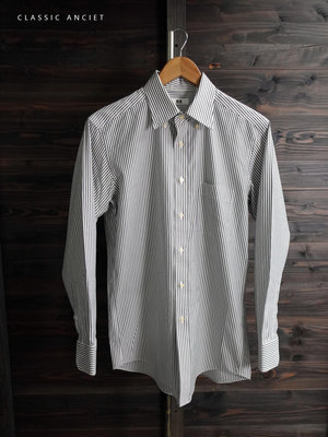 CA 日本品牌 UNIQLO 條紋 純棉 長袖襯衫 M號 一元標無底價Q101