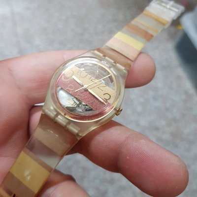 瑞士錶 swatch 33mm 中型 簍空 ☆ 中性錶 ☆石英錶 H1