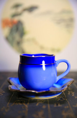 【二手】咖啡杯vintage 日本中古日瓷歐式花瓣貴族咖啡杯 下午 舊貨 古董 收藏 【景天闇古貨】-599