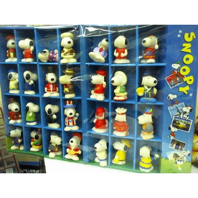 哈哈玩具屋~二手 麥當勞 史努比 1999年 環遊世界 公仔 模型 玩具 收藏盒