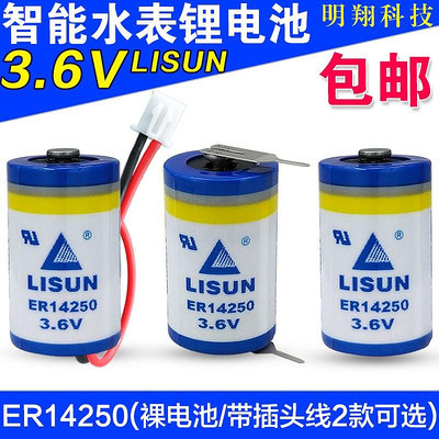 LISUN/力興鋰電池 ER14250 3.6V KTS 臺達編程器 物聯網PLC 1/2AA