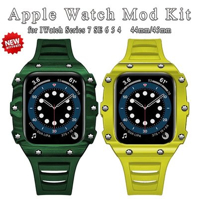 森尼3C-橡膠錶帶於 APPLE WATCH 錶帶碳陶瓷蘋果手錶 S8 7 SE 6 5 4 3 2 1 修改-品質保證