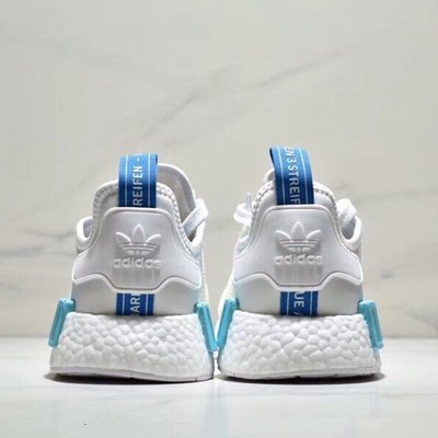 Adidas nmd shop white blue glow