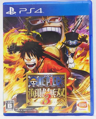 PS4 航海王 海賊無雙 3 日文字幕 日語語音 One Piece Pirate Warriors 3 日版