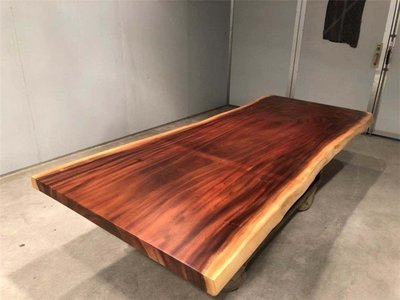 尺寸： 260-106-7胡桃木實木大板喝茶桌泡茶大板獨板整塊