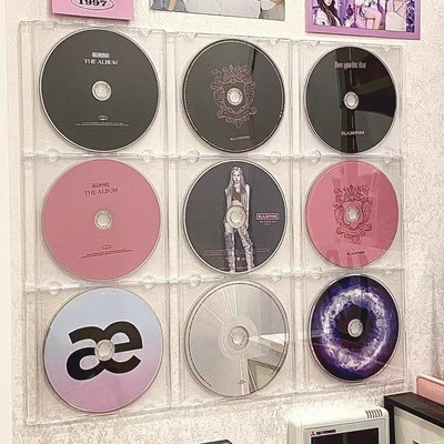 特價！cd收納盒墻專輯光碟收納存放透明展示架碟片光盤展示亞克力收藏盒