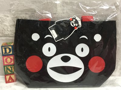 🌸Dona日貨🌸日本正版 熊本熊Kumamon熊萌微笑歡樂表情 環保袋/購物袋/手提袋 C36