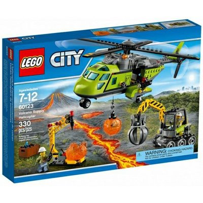 全新未拆正品 現貨 樂高 LEGO 60123 城市 CITY系列 火山載運直升機 Volcano Supply Helicopter