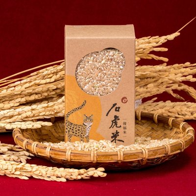 石虎米 -糙米300克FSC盒裝台灣藍鵲茶/石虎米