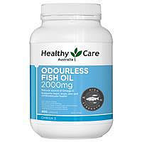 下標前請聯繫-代購澳洲 Healthy Care 魚油 Odourless Fish Oil 2000mg (400顆)