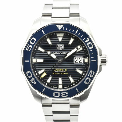 TAG HEUER WAY201B.BA0927 泰格豪雅錶 機械錶 43mm 競潛系列 陶瓷圈 藍面盤 潛水錶 鋼帶