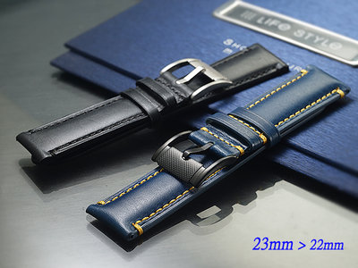 【時間探索】  CITIZEN 藍天使AT8020 . 各式錶款代用 高級牛皮錶帶 ( 23mm)