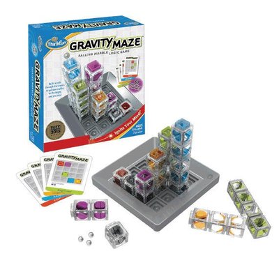 大安殿實體店面 Gravity Maze 3D迷宮塔 立體的彈珠軌道迷宮 美國THINK FUN 正版益智桌上遊戲