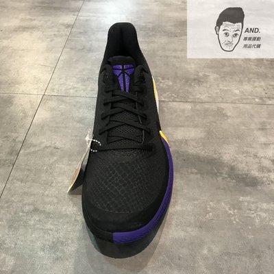 AND.】NIKE KOBE MAMBA FOCUS EP黑黃紫透氣防滑耐磨籃球鞋男款AJ5899