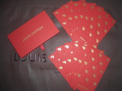 名品特搜站~ LV雞年燙金浮雕紅包禮盒，共12個，超級喜氣&amp;精緻，送禮自用皆宜!