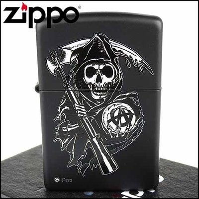 ☆哈洛德小舖☆【ZIPPO】美系~Sons Of Anarchy-混亂之子死神圖案膠印打火機NO.28504