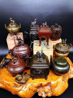 （二手）-日本回流古董銅香爐，日本香道具香爐，金工銅香爐。都是現貨，每 古玩 擺件 老物件【金善緣】