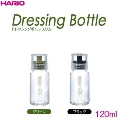 現貨 日本HARIO 斯利姆調味瓶/玻璃醬料瓶 黑色 120ml 附醬汁食譜