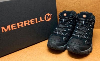 ✩Pair✩ MERRELL MOAB 3 MID GTX 女登山健行鞋 J036308 防水透氣 黃金大底 耐磨程度佳 全黑