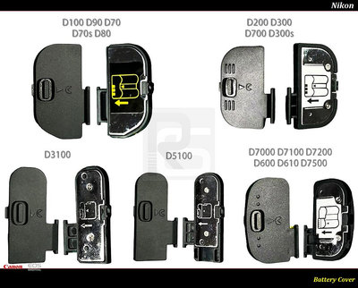 [台灣現貨] Nikon 單眼電池蓋.電池艙蓋D90 D3100 D5100 D300S D700 D7500 D600