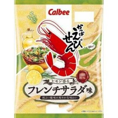 Mei 小舖☼預購 夏季期間限定 日本 calbee 卡樂比 檸檬沙拉蝦味先 70gX5袋