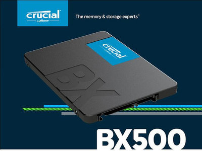 ╰阿曼達小舖╯ 全新 美光 Micron Crucial BX500 240G 500G 2.5吋 固態硬碟 原廠三年有限保固 特價中