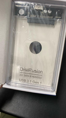 伽利略 USB3.1 Gen1 STAT/SSD 2.5吋透明版硬碟外接盒