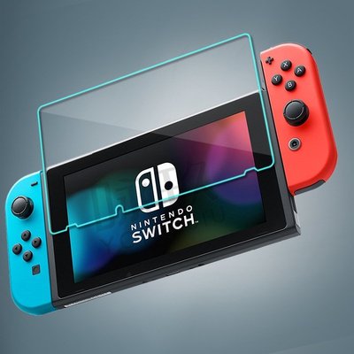 cilleの屋 新款任天堂Nintendo Switch鋼化膜NS高清貼膜lite玻璃膜遊戲保護膜高鋁弧邊防爆鋼化膜