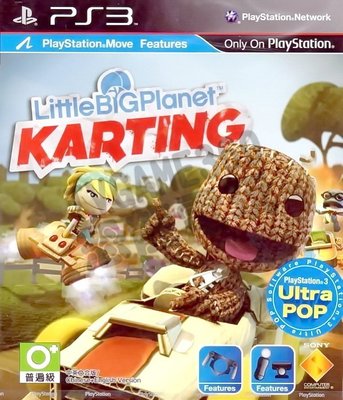 【二手遊戲】PS3 小小大星球 布娃娃也賽車 LittleBigPlanet Karting 中文版【台中恐龍電玩】
