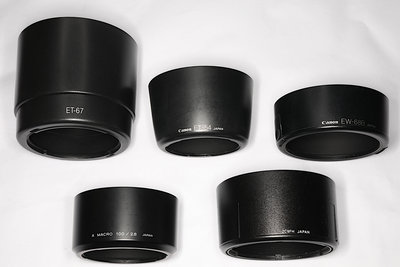 【出清】Canon 原廠/副廠遮光罩，原廠100副廠60-80，還有 MARUMI 72-77mm CPL圓偏光鏡一批～