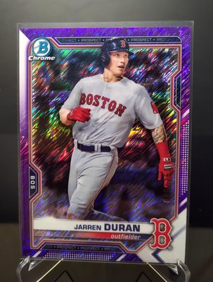 Jarren Duran 21 Bowman Chrome Purple Shimmer /250#BCP-170