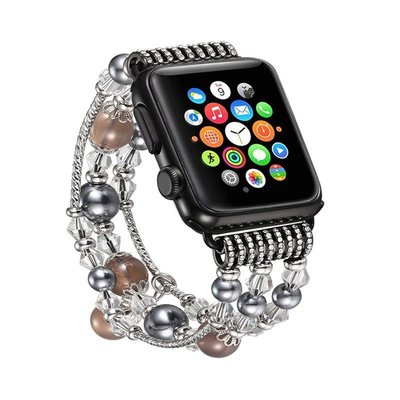 蘋果手錶手錶錶帶apple watch 7代通用瑪瑙精美手鏈錶帶41mm 45mm手錶錶帶iwatch6 5通用手錶錶帶