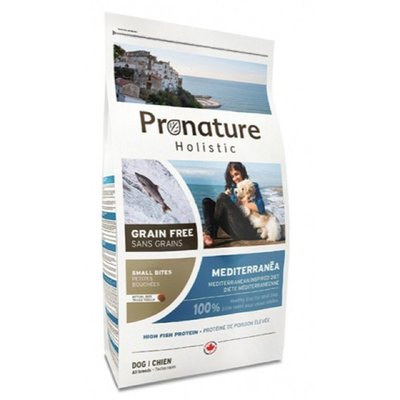 （免運）『汪星人』創鮮Pronature 地中海風情-成犬無穀 鮭魚配方 中顆粒 12kg 狗飼料