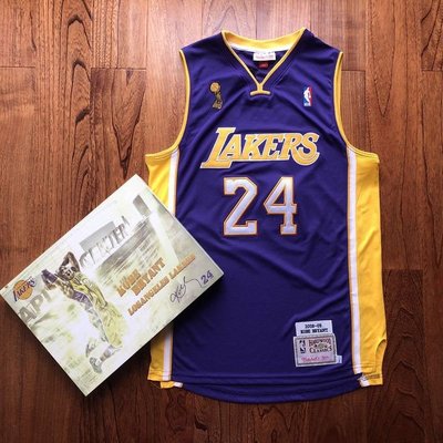 科比·布萊恩（Kobe Bryant）NBA洛杉磯湖人隊 2009年  冠軍電繡款式 球衣 24號 紫色