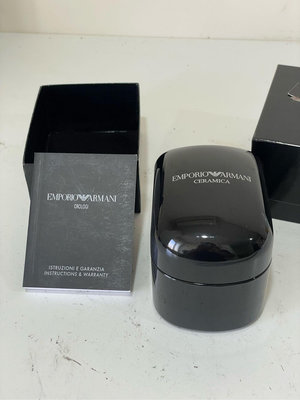 原廠錶盒專賣店 Emporio Armani 亞曼尼 陶瓷錶 錶盒 F032