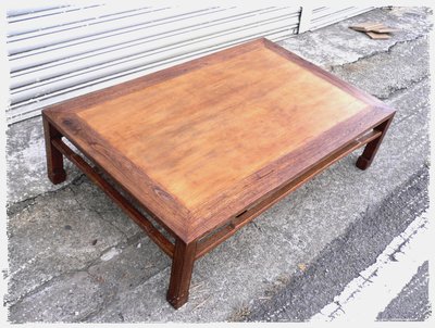 ^_^ 多 桑 台 灣 老 物 私 藏 ----- 四方大器的台灣老檜木+苦苓木矮桌.和式桌