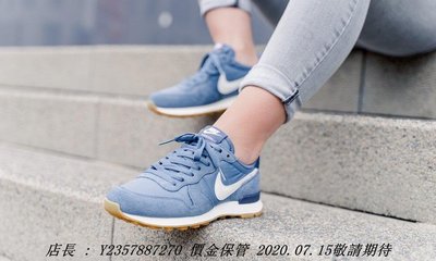 Nike Internationalist 828407-412 女潮流鞋 歐洲限定 女神潮流鞋 藍色 白色