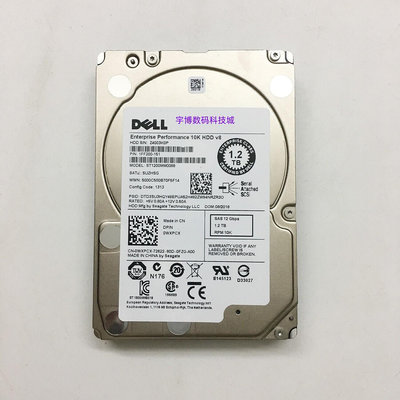 DELL 1.2T 10K SAS 12GB 2.5寸 R450 R550 R650 R750 R750xa 硬碟