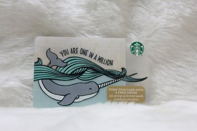 星巴克 STARBUCKS 美國 2015 6113 鯨魚 限量 隨行卡 儲值卡 卡片 收集 收藏 紀念